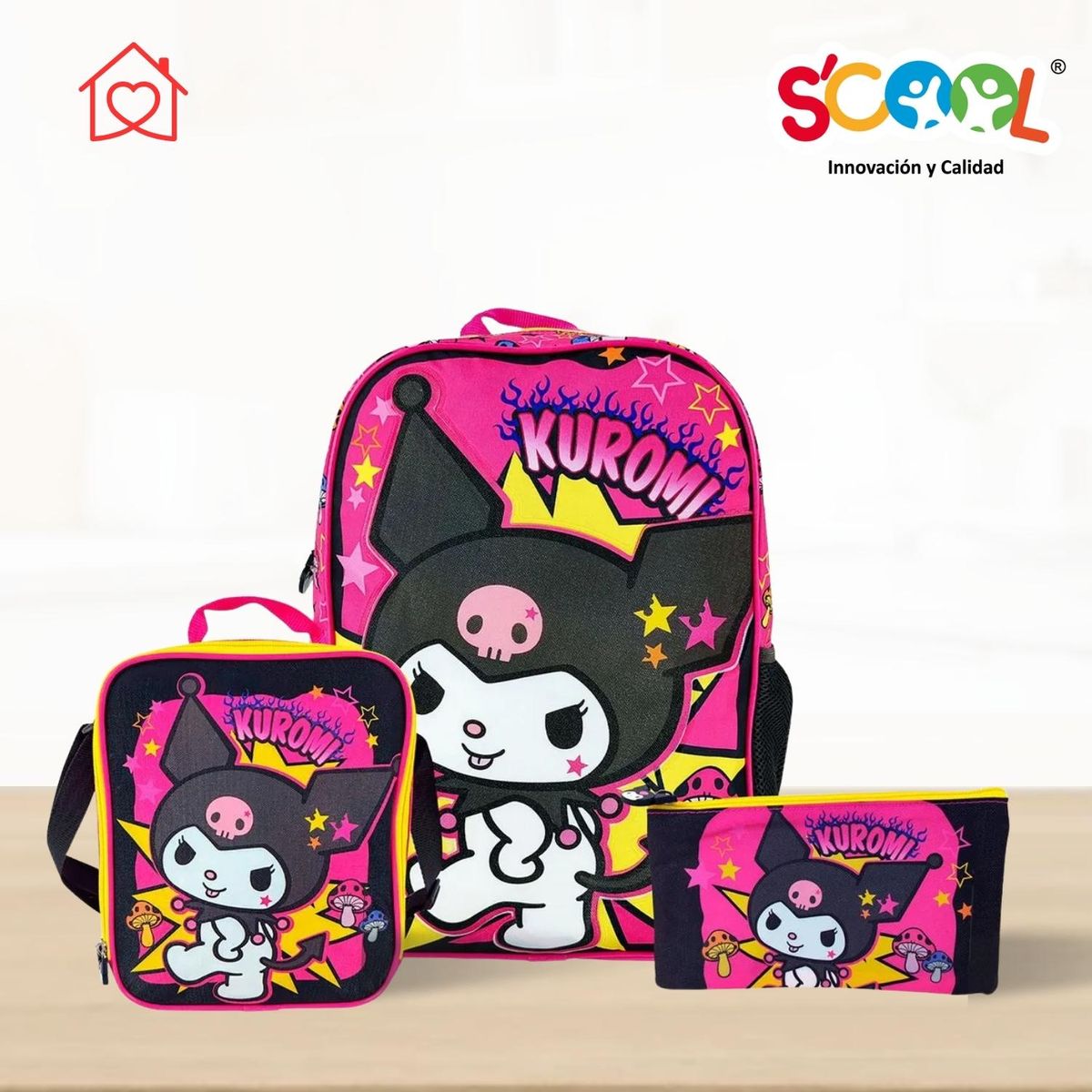 SCOOL - Set de Mochila Escolar My Kuromi Scool