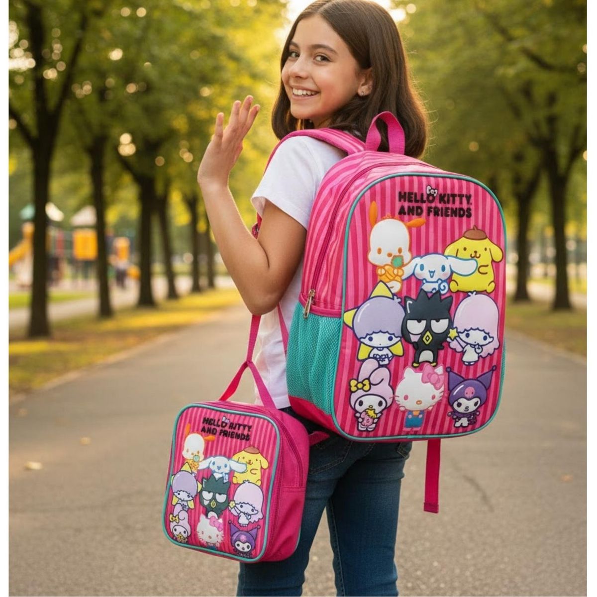 SCOOL - Set de Mochila Escolar Moch Oficio 3D Hello  & Friends Scool