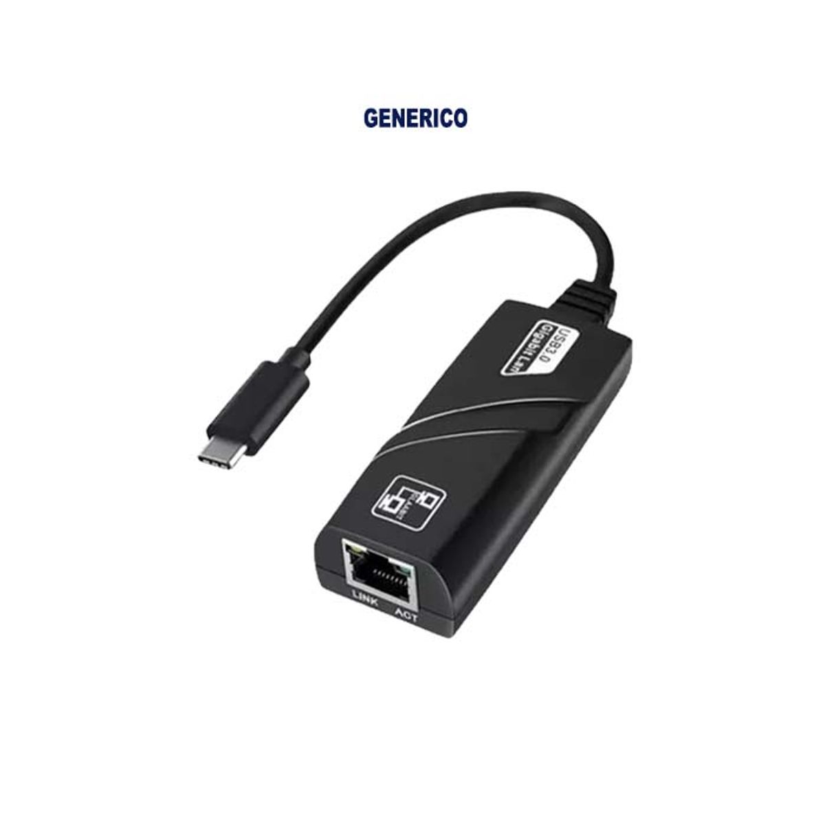 OEM - Adaptador Red RJ45 LAN Tipo C Thunderbolt 3 Ethernet Red
