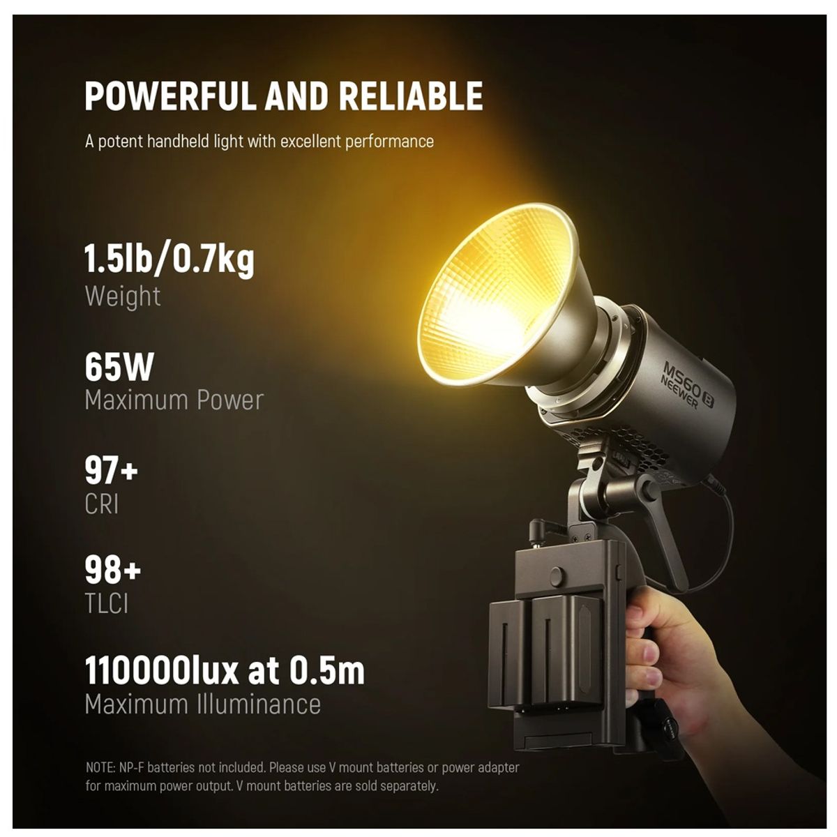 ULANZI - Luz Continua de Estudio Neewer MS60B Bi-Color