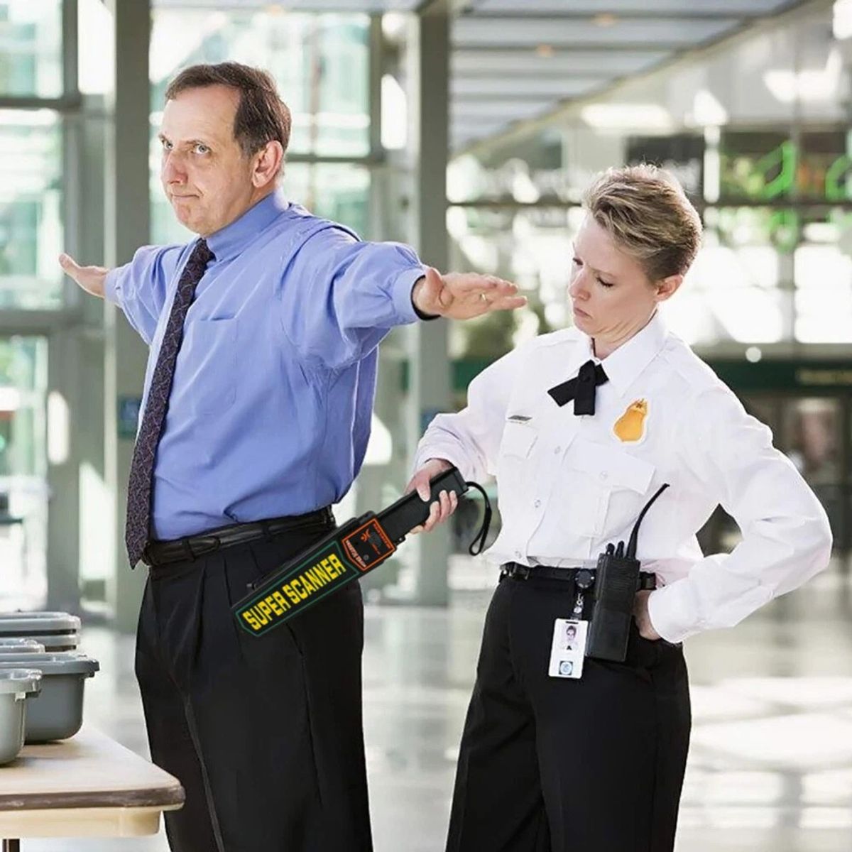 OEM - Detector de Metales Portátil Super Scanner - Seguridad para Aeropuertos y Eventos