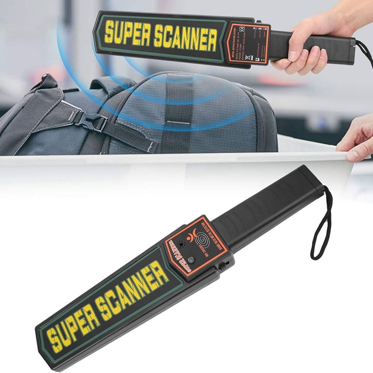 OEM - Detector de Metales Portátil Recargable - Escáner Corporal para Control de Acceso