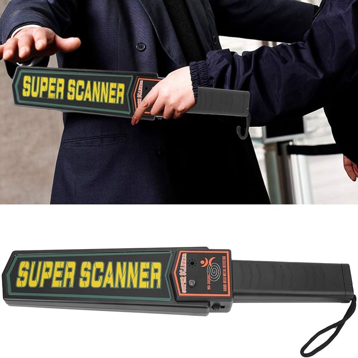 OEM - Detector de Metales Portátil Recargable - Escáner Corporal para Control de Acceso