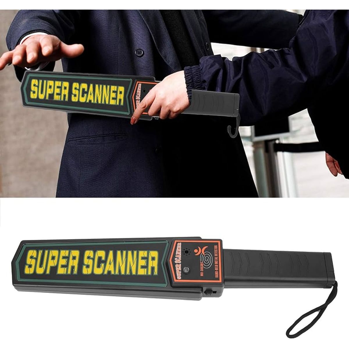 OEM - Detector de Metales Portátil Recargable - Escáner Corporal para Control de Acceso
