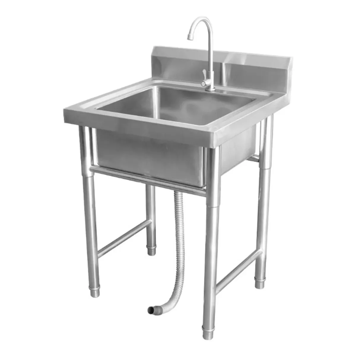 Lavadero Individual  Griferia Acero Inoxidable Plateado, marca LABALAOS - Foto Principal