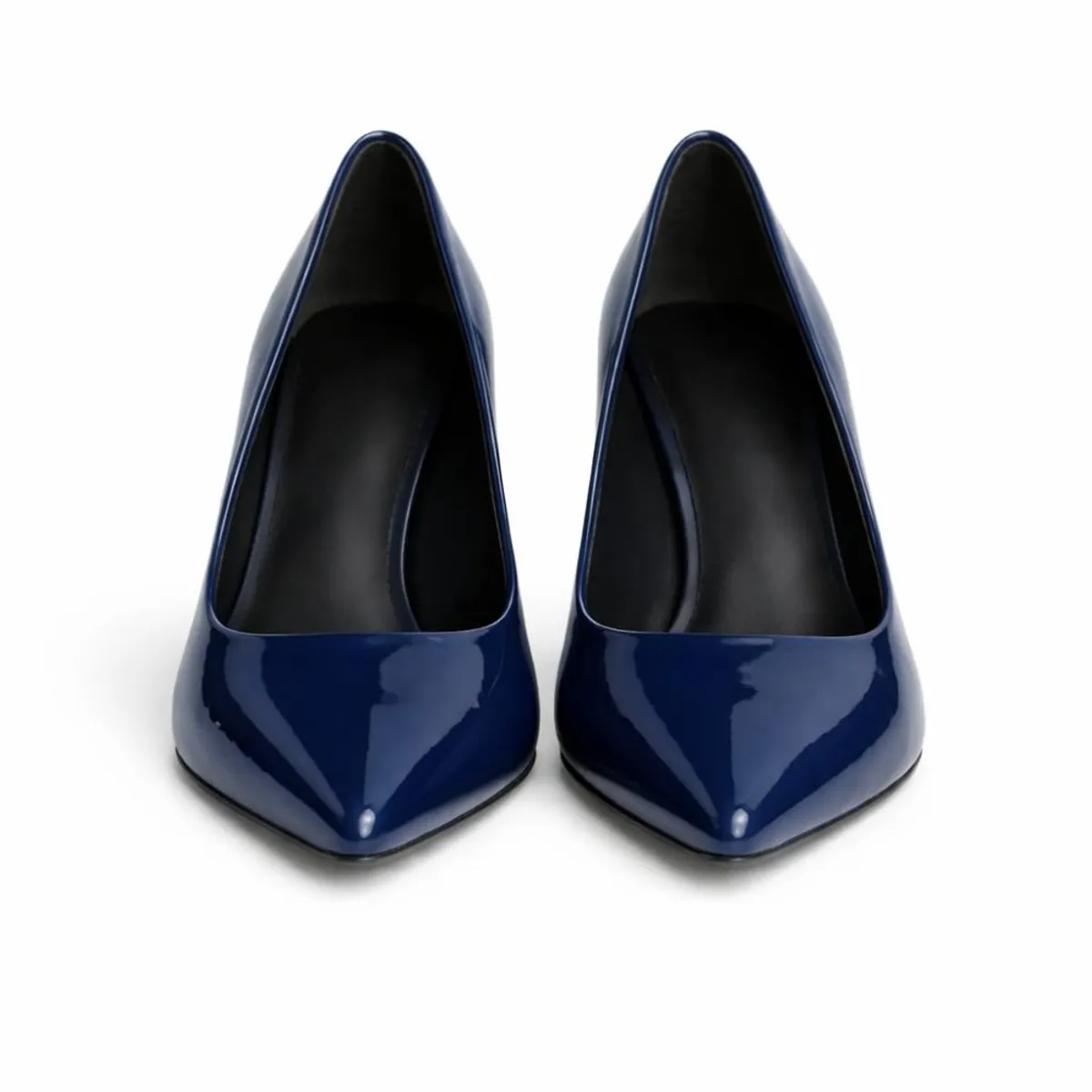 GENERICO - Zapato Reyna Azul taco 7 - charol