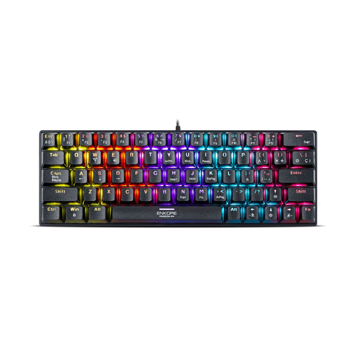 ENKORE - Teclado Mecánico Gamer Profesional Enkore Kingdom 64 ENK 1008