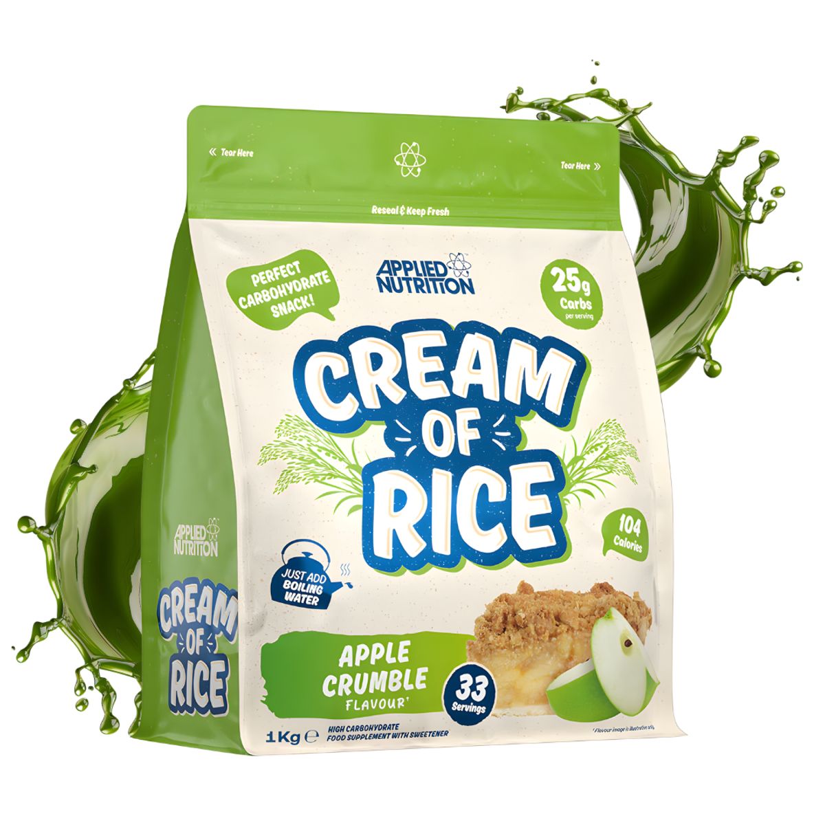 Applied Nutrition - Crema de Arroz Applied Nutrition 1 KG - Apple Crumble