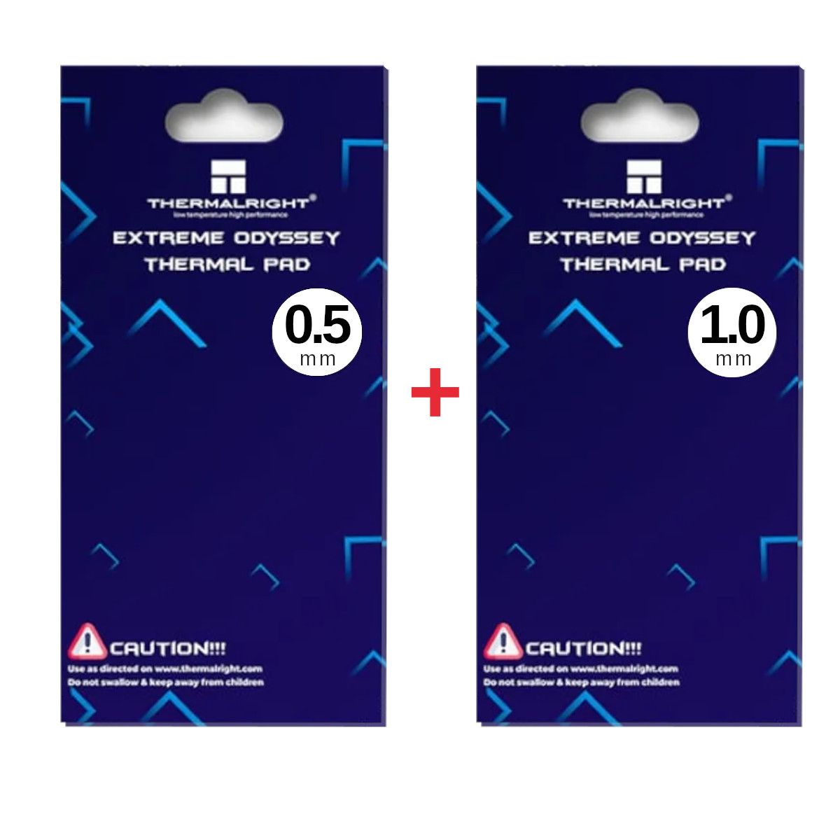 GENERICO - Pack 2pcs Thermal Pads Odyssey 0.5mm + 1mm  Mantenimiento Laptop Gpu