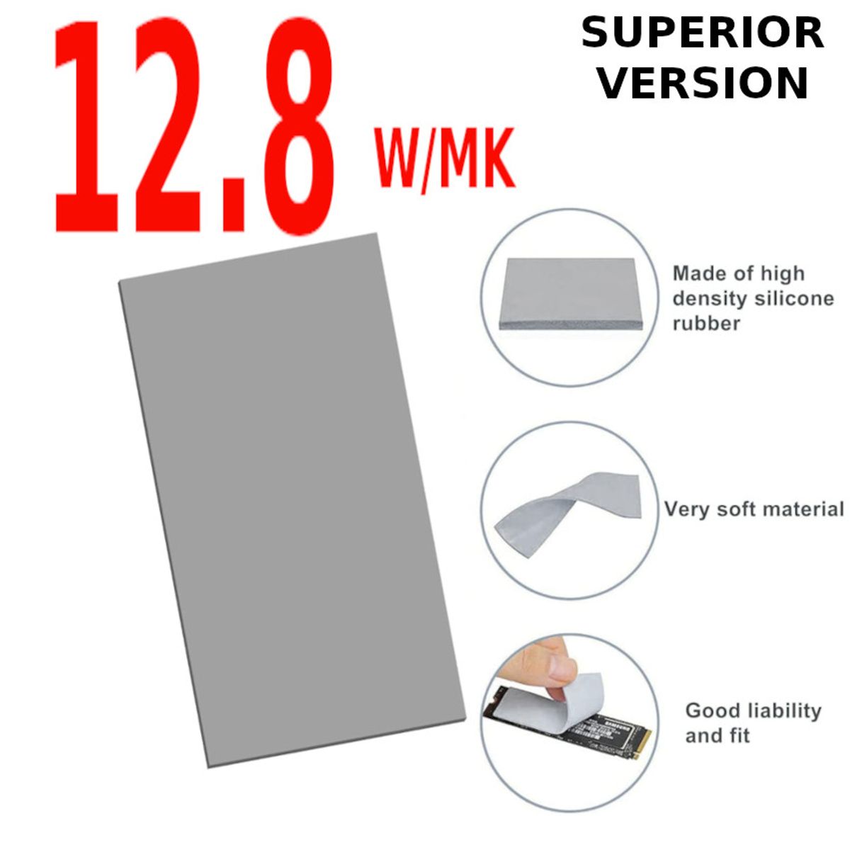 GENERICO - Pack 2pcs Thermal Pads Odyssey 0.5mm + 1mm  Mantenimiento Laptop Gpu