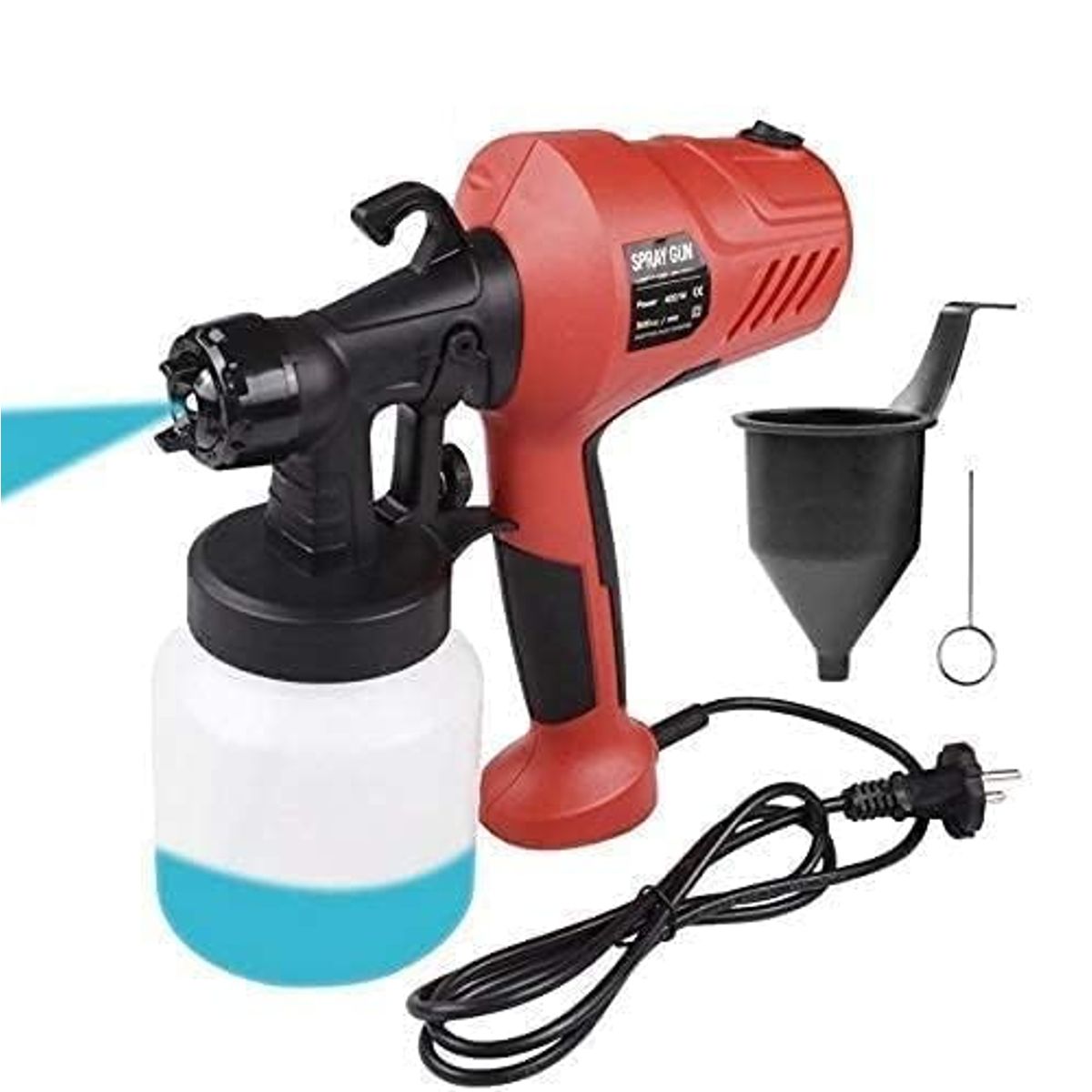 OEM - Pistola para Pintar Eléctrica 400W - Pulverizador de Pintura 800ml con Boquilla Ajustable