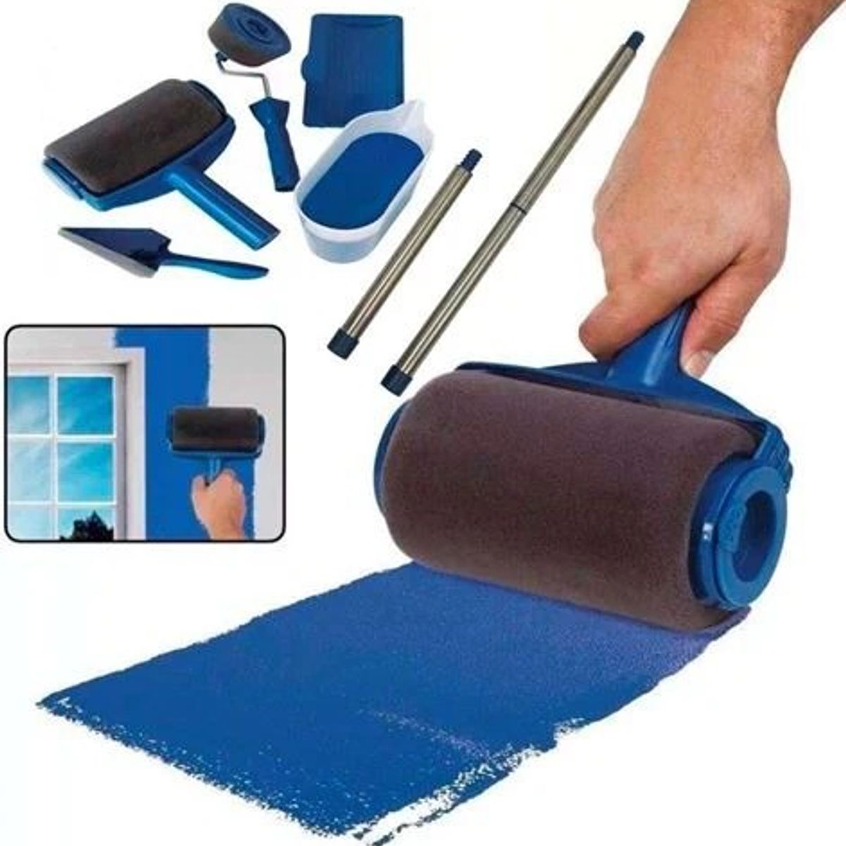 OEM - Kit de Rodillos Inteligentes Paint Roller Pro - Set Completo para Paredes y Techos