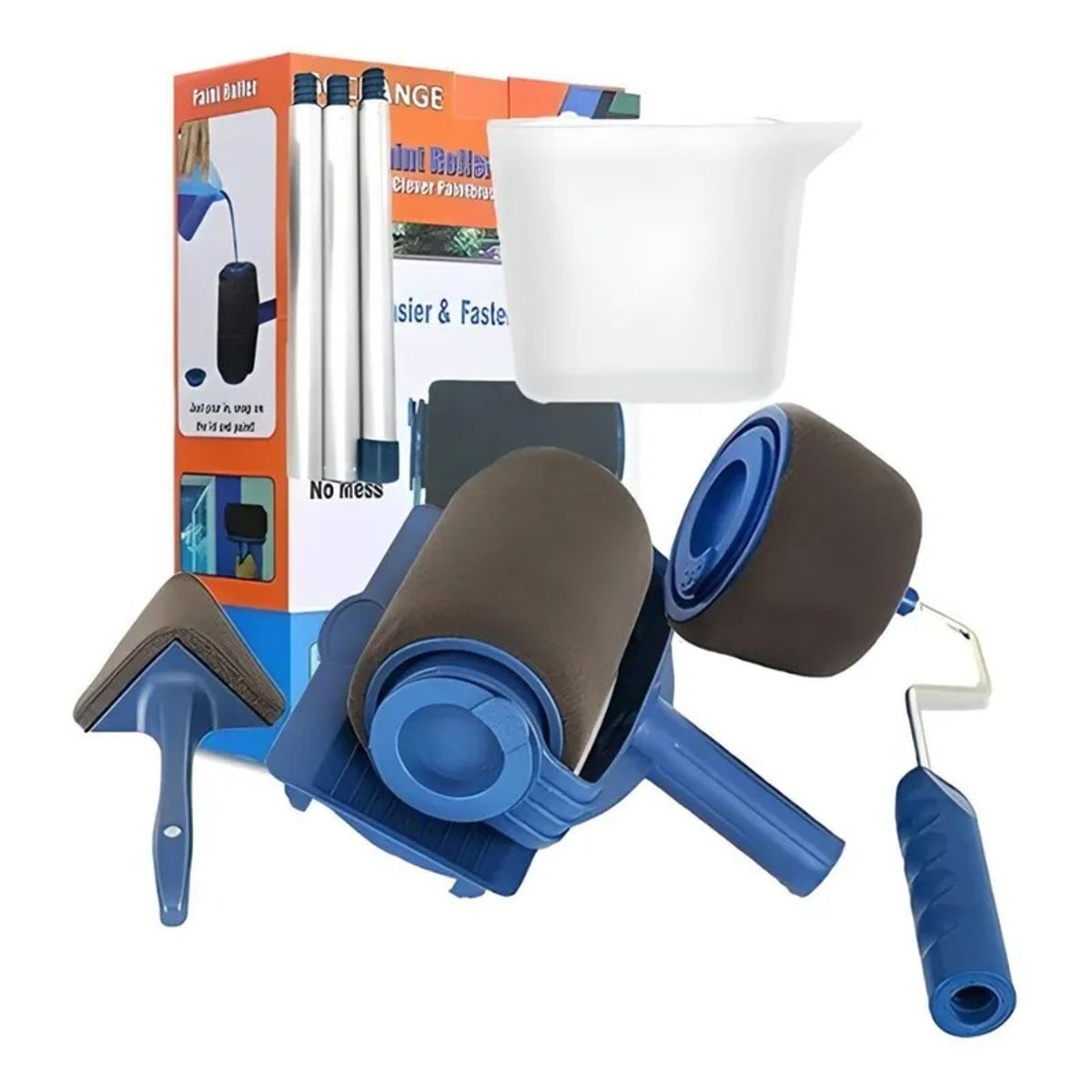 OEM - Pinta Fácil Paint Roller Pro - Rodillo Recargable con Herramienta para Esquinas
