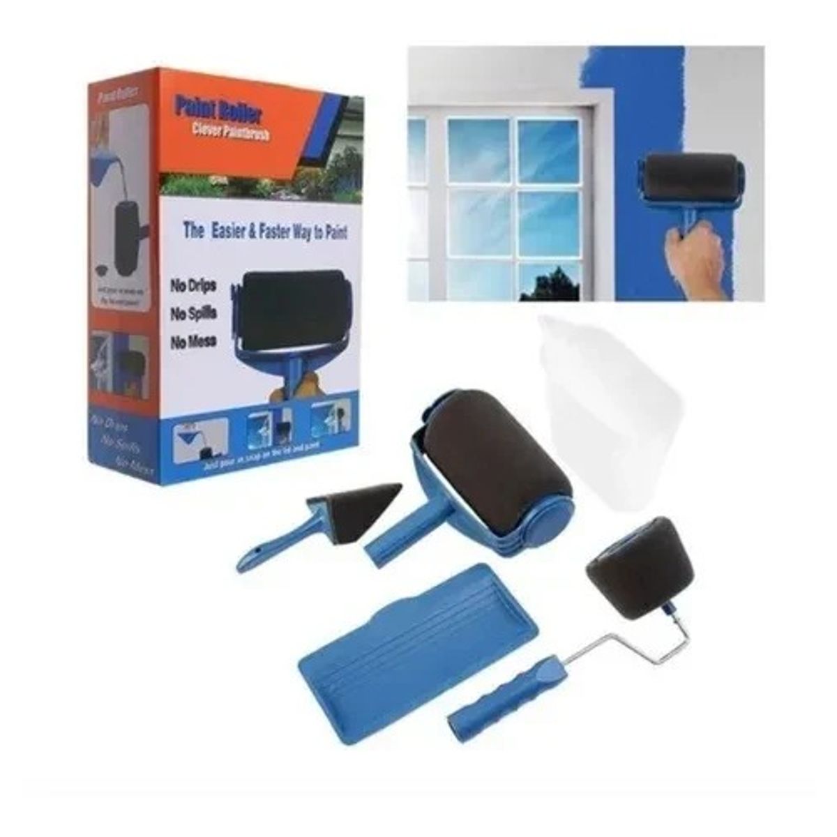 OEM - Set Rodillo para Pintar con Accesorios y Depósito Interno - Acabado Profesional