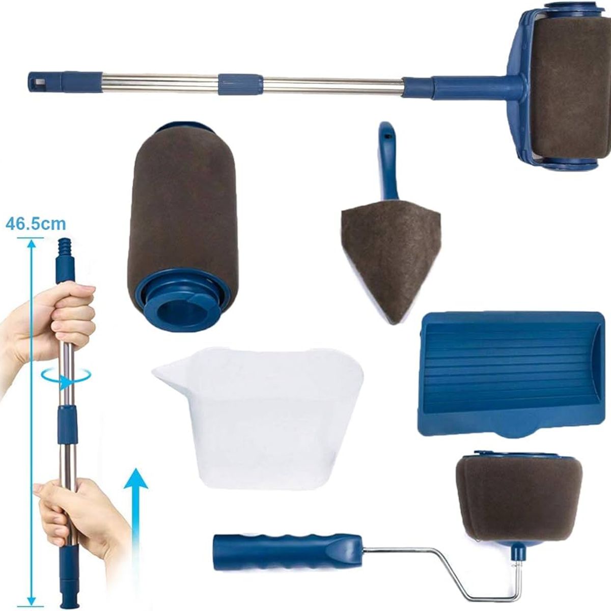 OEM - Rodillo Multifuncional Recargable con Mango Extensible - Pintado Fácil sin Goteo