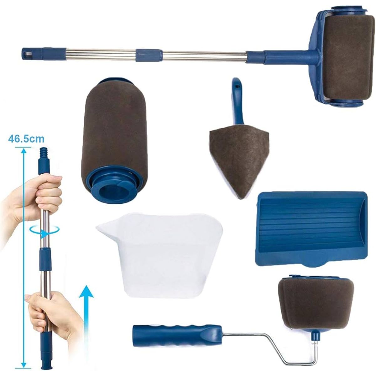 OEM - Rodillo Multifuncional Recargable con Mango Extensible - Pintado Fácil sin Goteo