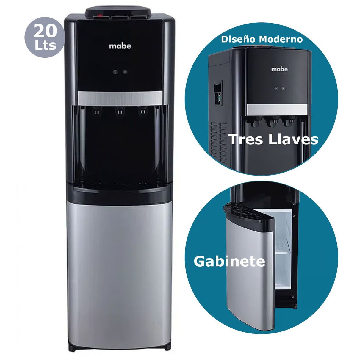 Mabe - Dispensador de Agua MXCF05PFS 20 litros