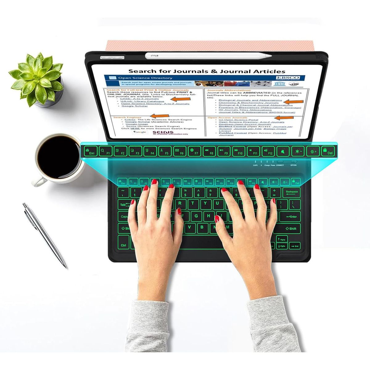 PUREPOWER - Funda con teclado de touchpad de español Ñ para Samsung Galaxy Tab A11 8.7" y A9 8.7 2025 2023