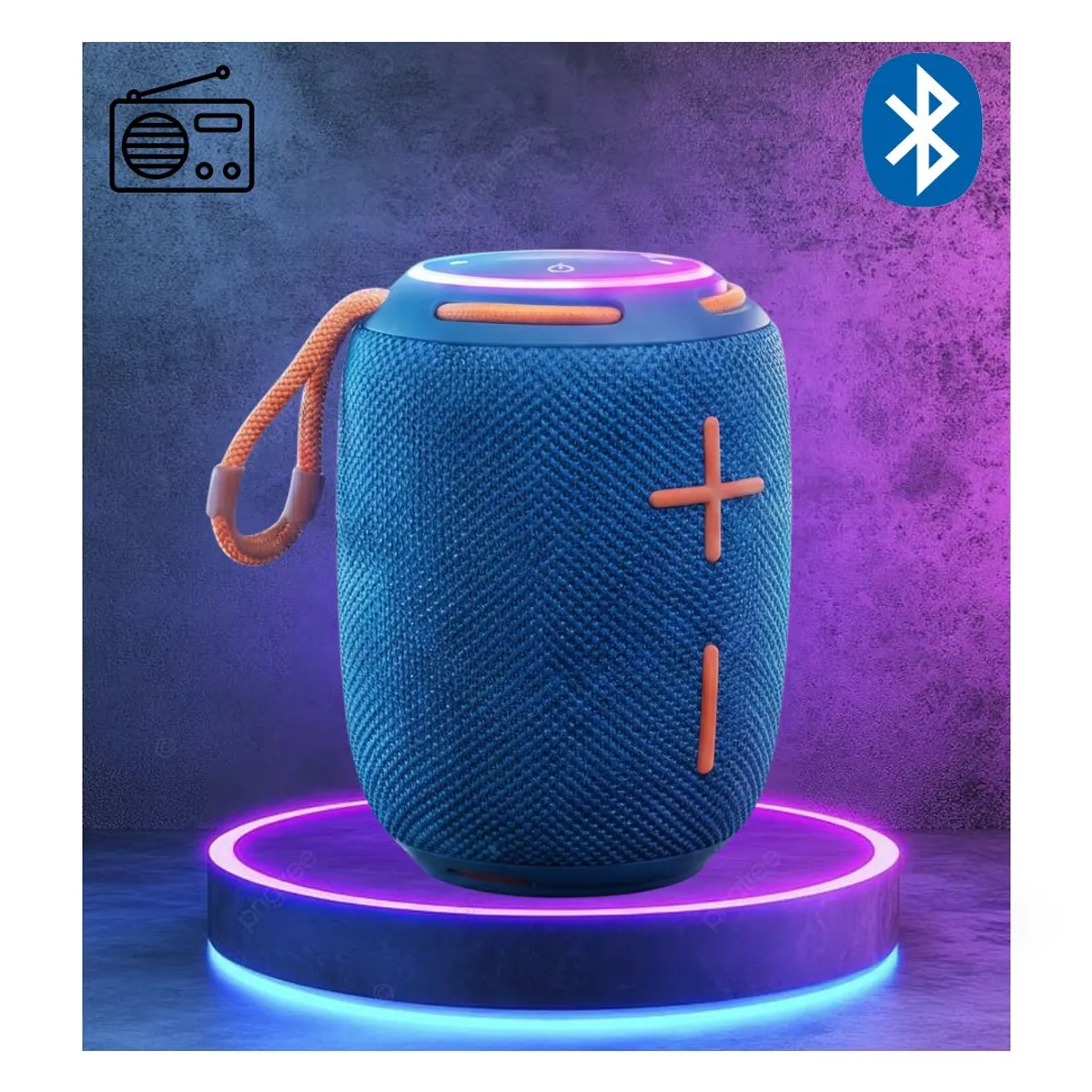 GENERICO - PARLANTE KIMISO KMS 284 BLUETOOTH PORTÁTIL - AZUL