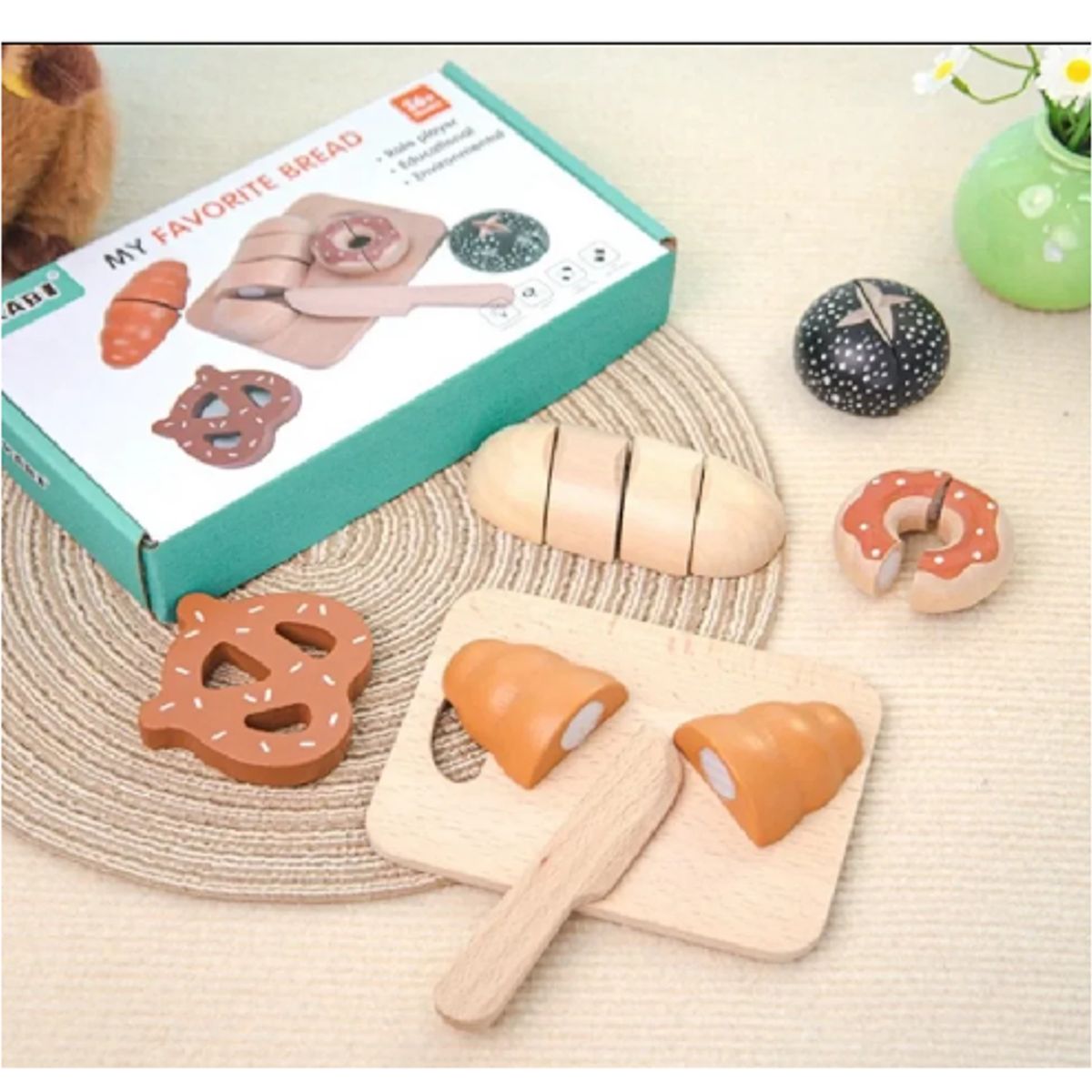 GENERICO - Juguete Cocina Juego de Panaderia de Madera