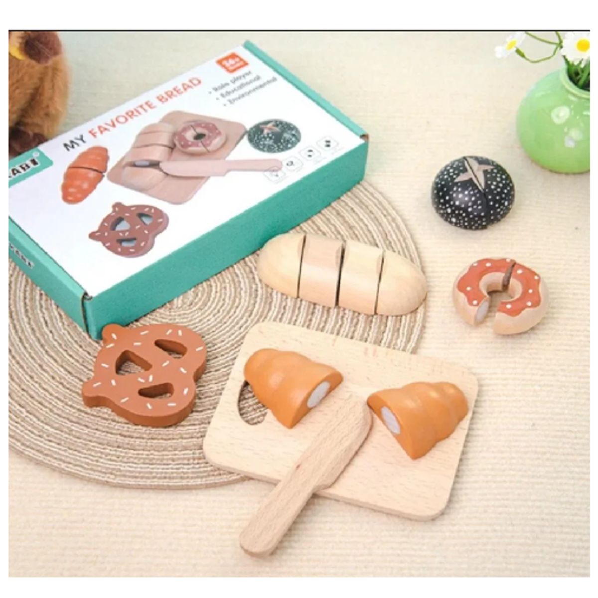 GENERICO - Juguete Cocina Juego de Panaderia de Madera