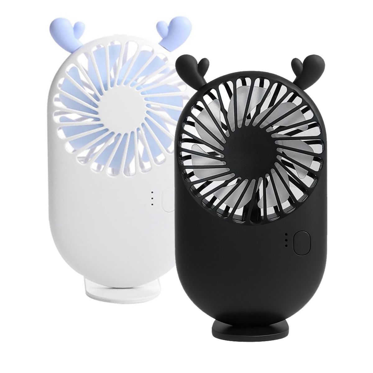 GENERICO - Pack 2 Ventiladores portátil con Batería Recargable