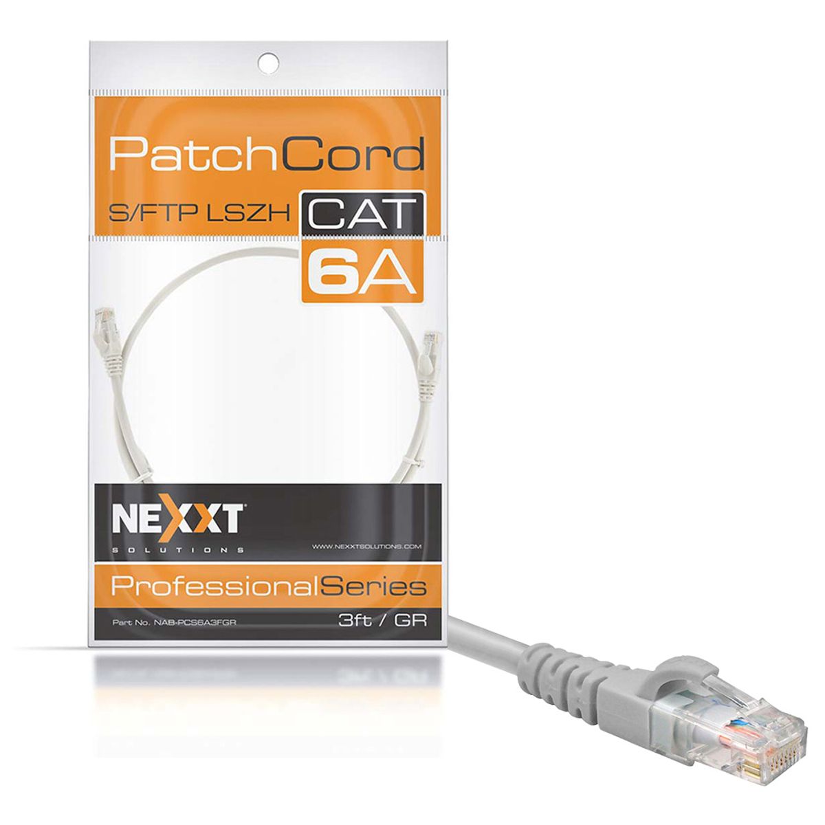 NEXXT SOLUTIONS - Cable de Red Patch Cord Cat6 3FT Nexxt Solutions AB361NXT01 Ethernet RJ45