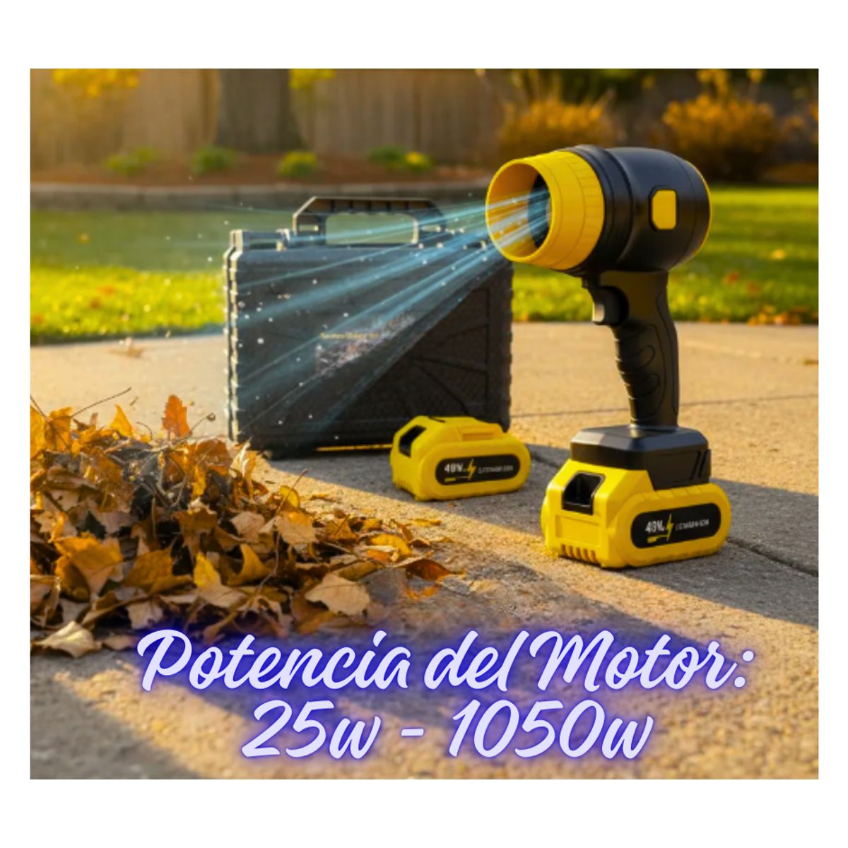 GENERICO - Sopladora Electrica Turbo Recargable potente 48V