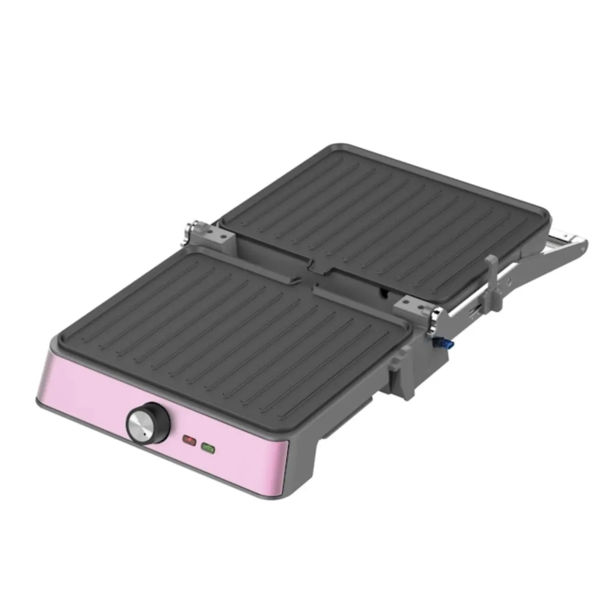 WESTINGHOUSE - Grill plancha eléctrico 2200W Retro WH rosado
