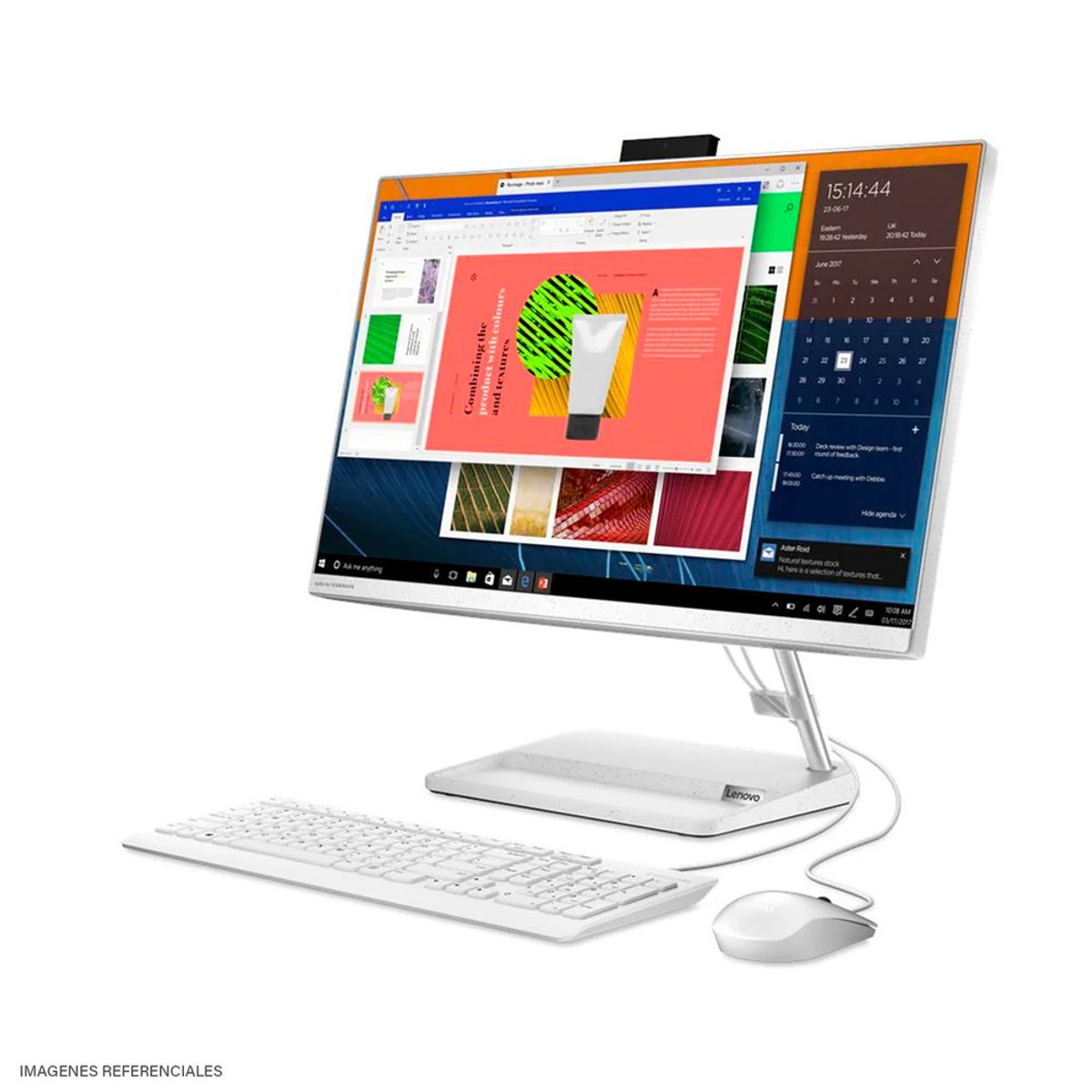 LENOVO - All in One Lenovo IdeaCentre 3 24ALC6 Ryzen 5 7430U Ram 16GB 512GB SSD 23.8" FHD Freedo (F0G1014BLD)