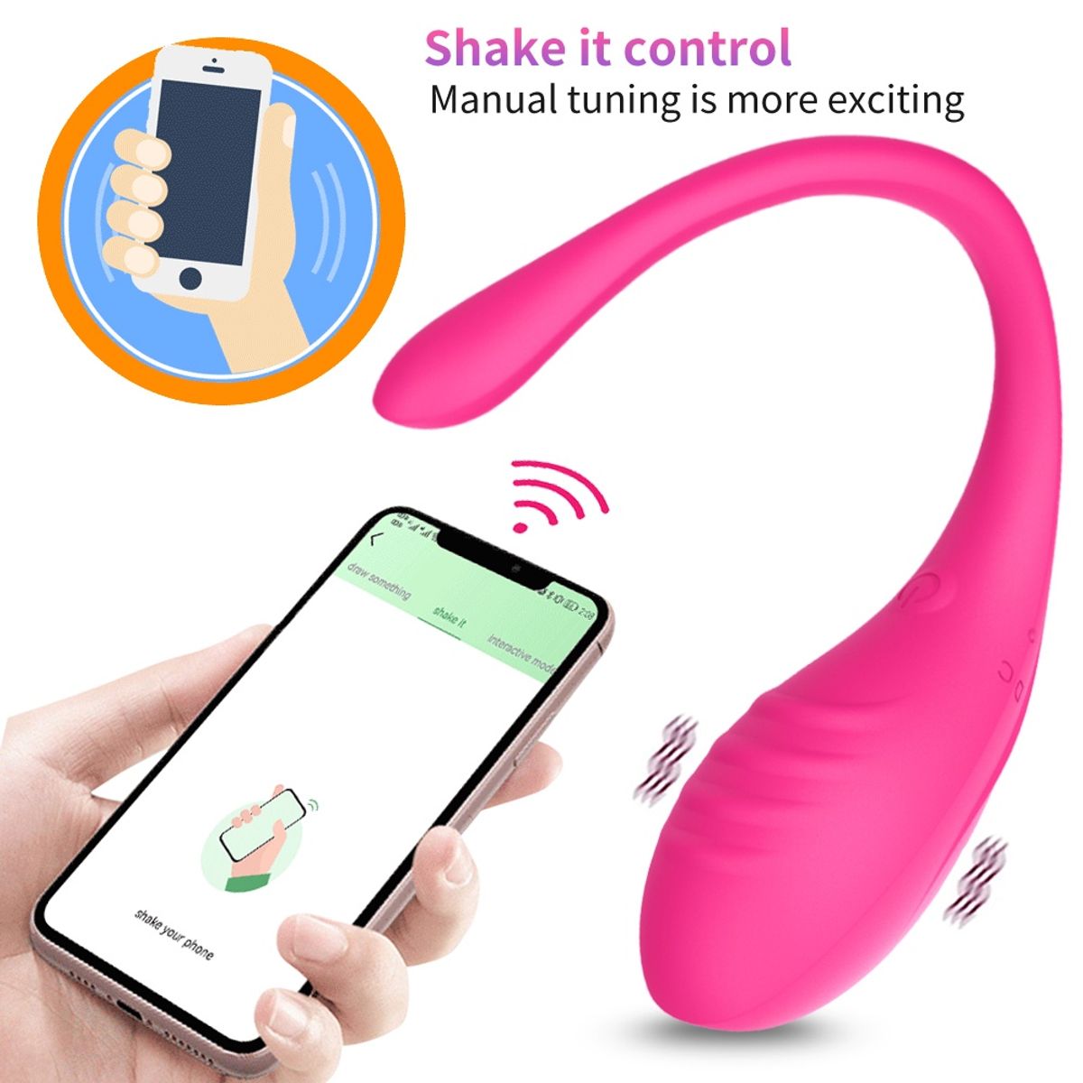OEM - Vibrador para Parejas a Distancia con App y Doble Motor - Estimulador de Punto G y Clítoris
