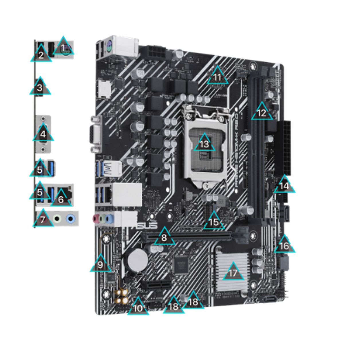 ASUS - PLACA ASUS PRIME H510M-F R3.0 M2 DDR4 10MA 11VA LGA 1200