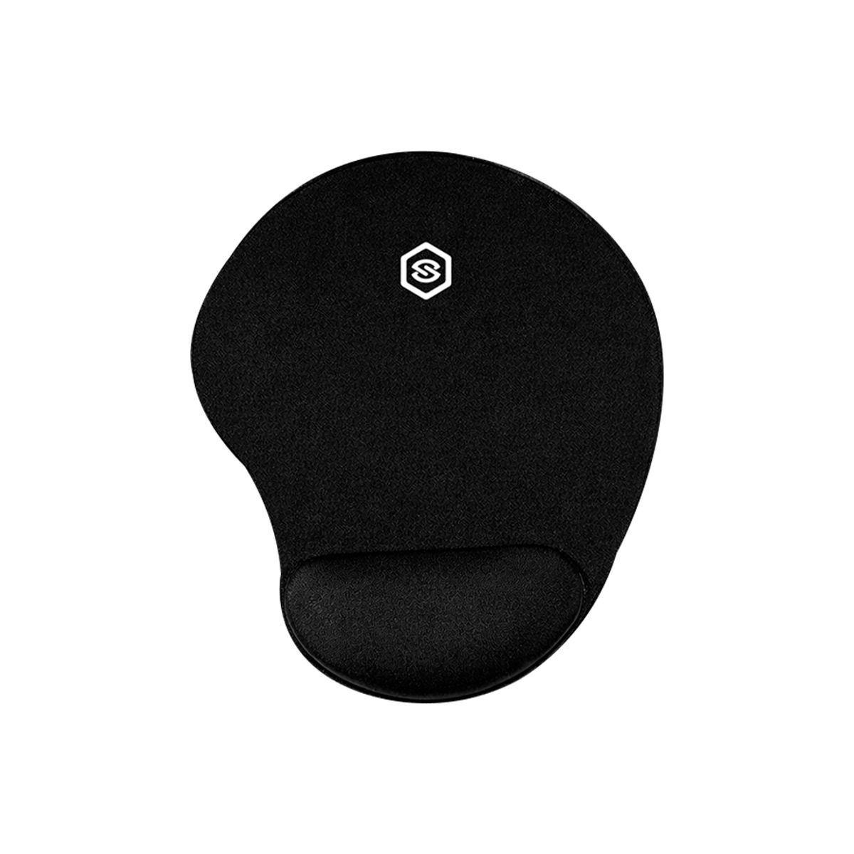 S&T - Mouse Pad Ergonómico Con Descansador MPB-01 Negro