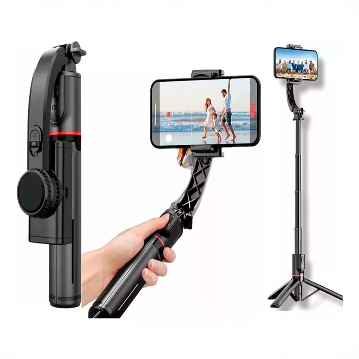 Selfie Stick Trípode Inteligente con Estabilizador AI y Control Bluetooth, marca GENERICO - Foto Principal