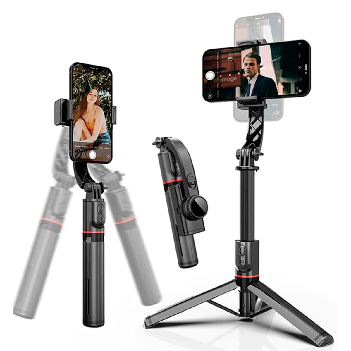 Selfie Stick Trípode Inteligente con Estabilizador AI y Control Bluetooth, marca GENERICO - Foto 2