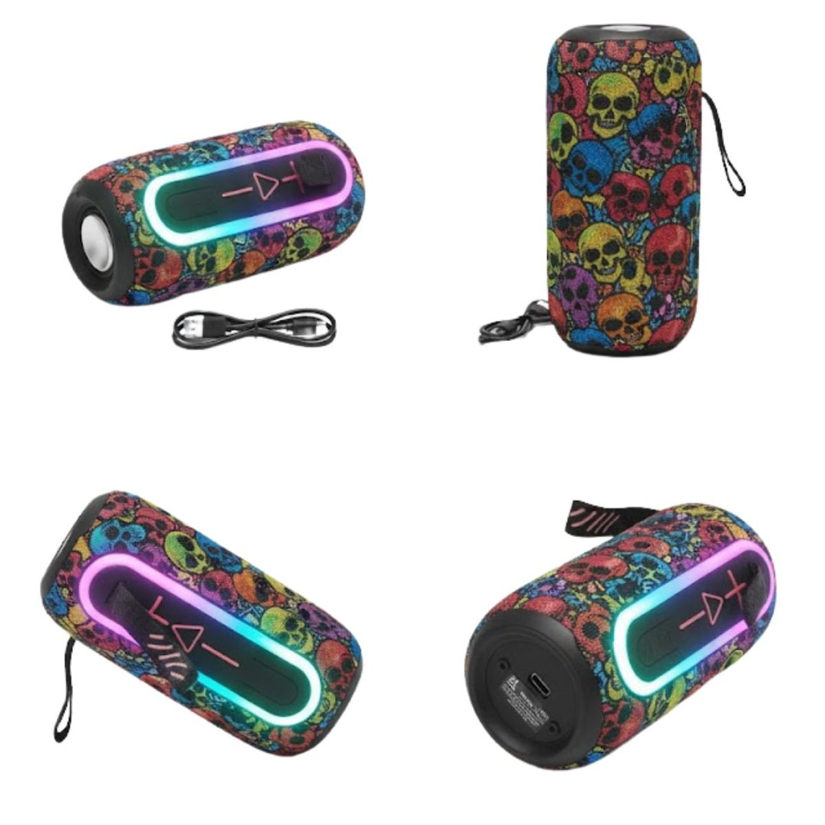 GENERICO - PARLANTE PORTÁTIL KIMISO KMS-220 GRAFFITTI X-BASS