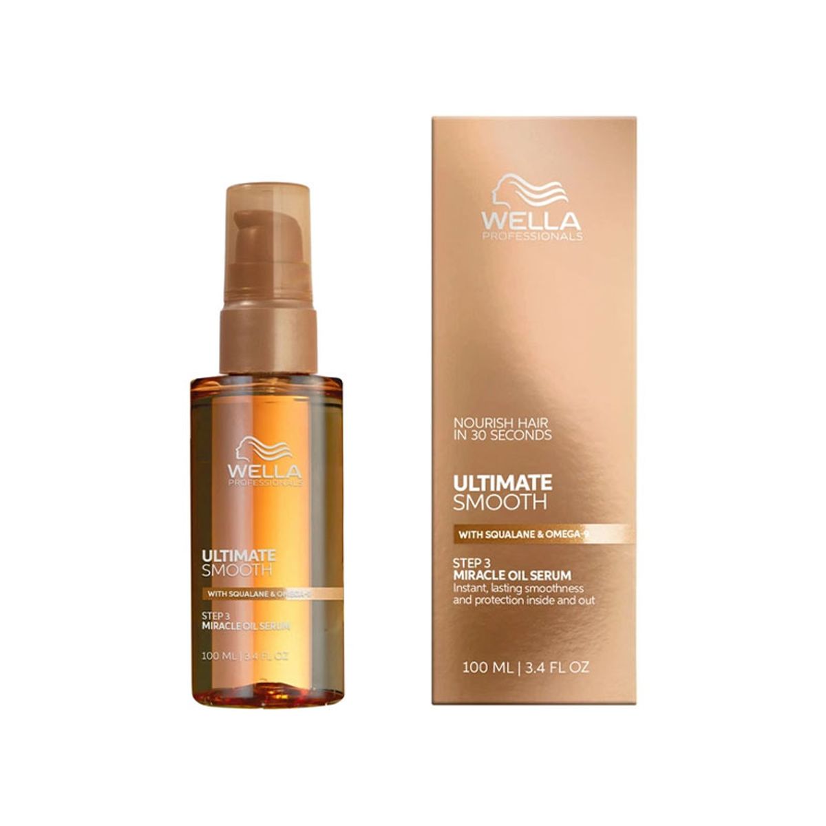 WELLA - Aceite Anti Frizz Miracle Oil Sérum Wella Ultimate Smooth 100ml
