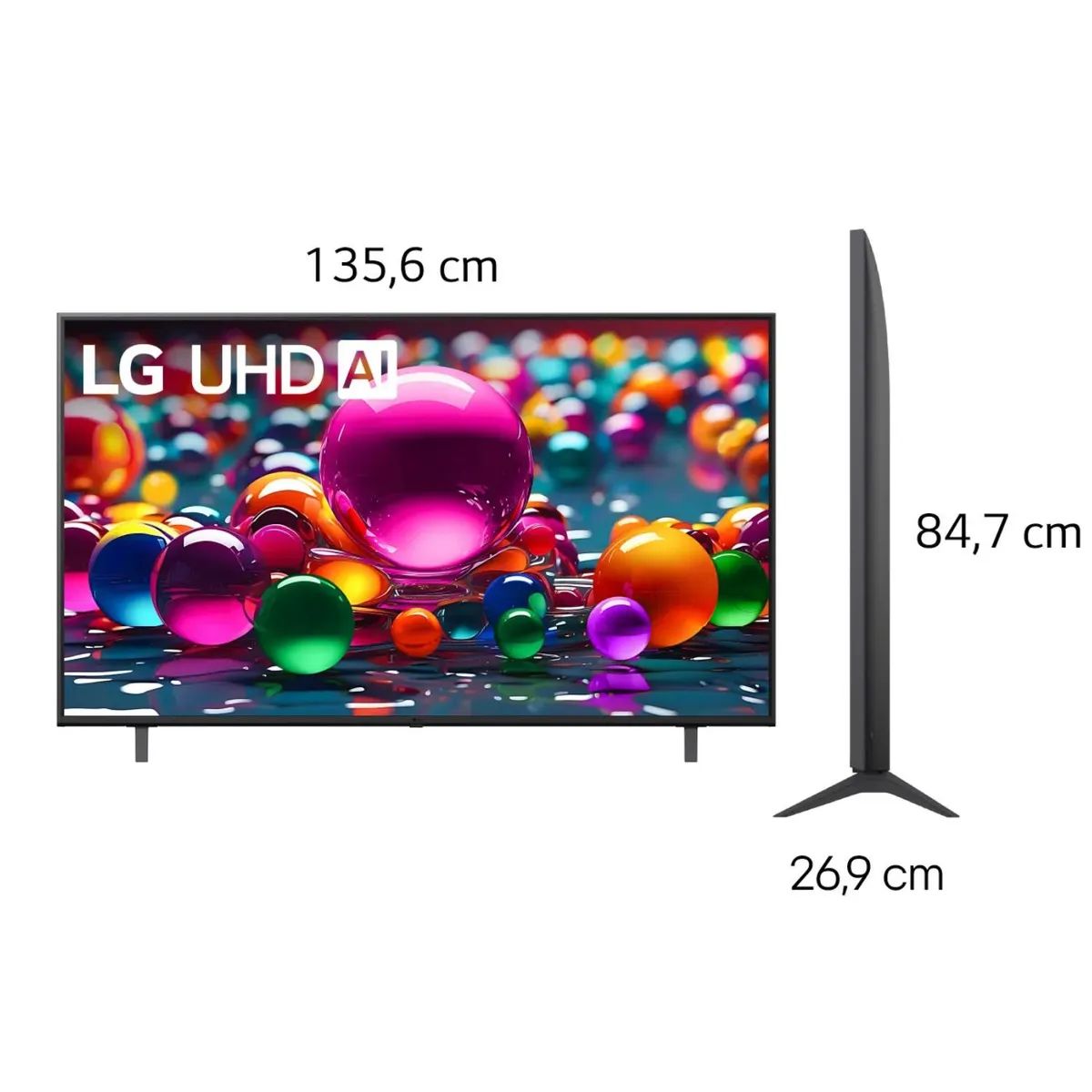 LG - Televisor LG 60" Smart UHD 4K Thinq Ai 60UA8050PSA - Nuevo 2025