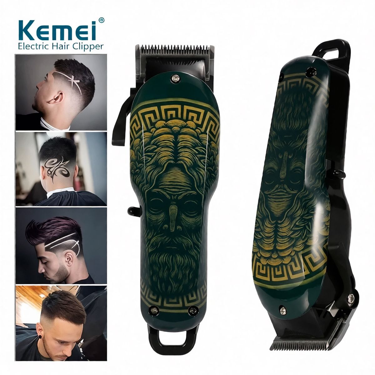 KEMEI - Máquina de Corte de Cabello Inalámbrica Kemei KM 735 clipper