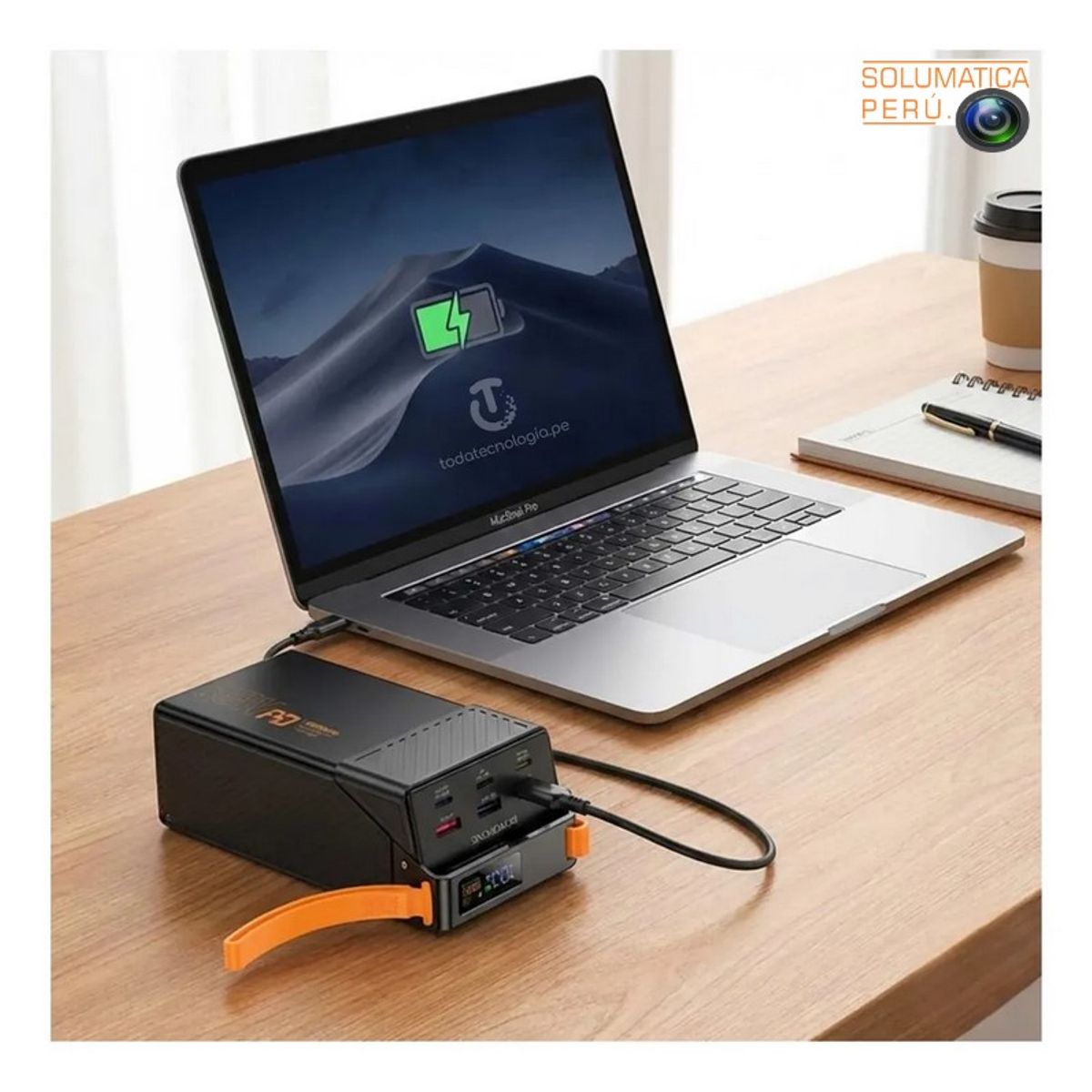 HOCO - Bateria Portatil para Laptop y Celular - 65W 50KmA - Power Bank Hoco