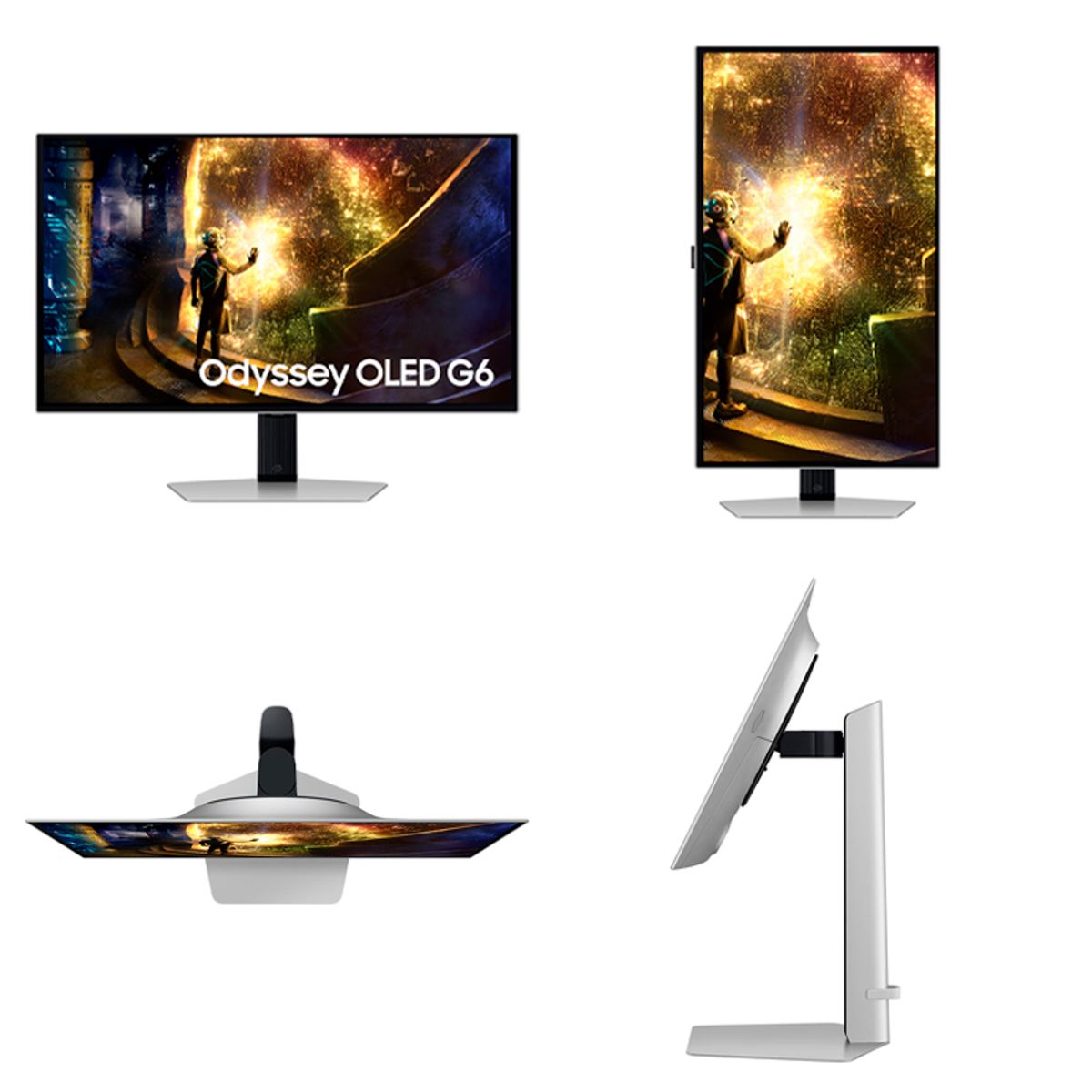 SAMSUNG - Monitor plano gaming SAMSUNG Odyssey OLED G6, 27" QHD, 240Hz, HDMI, DP