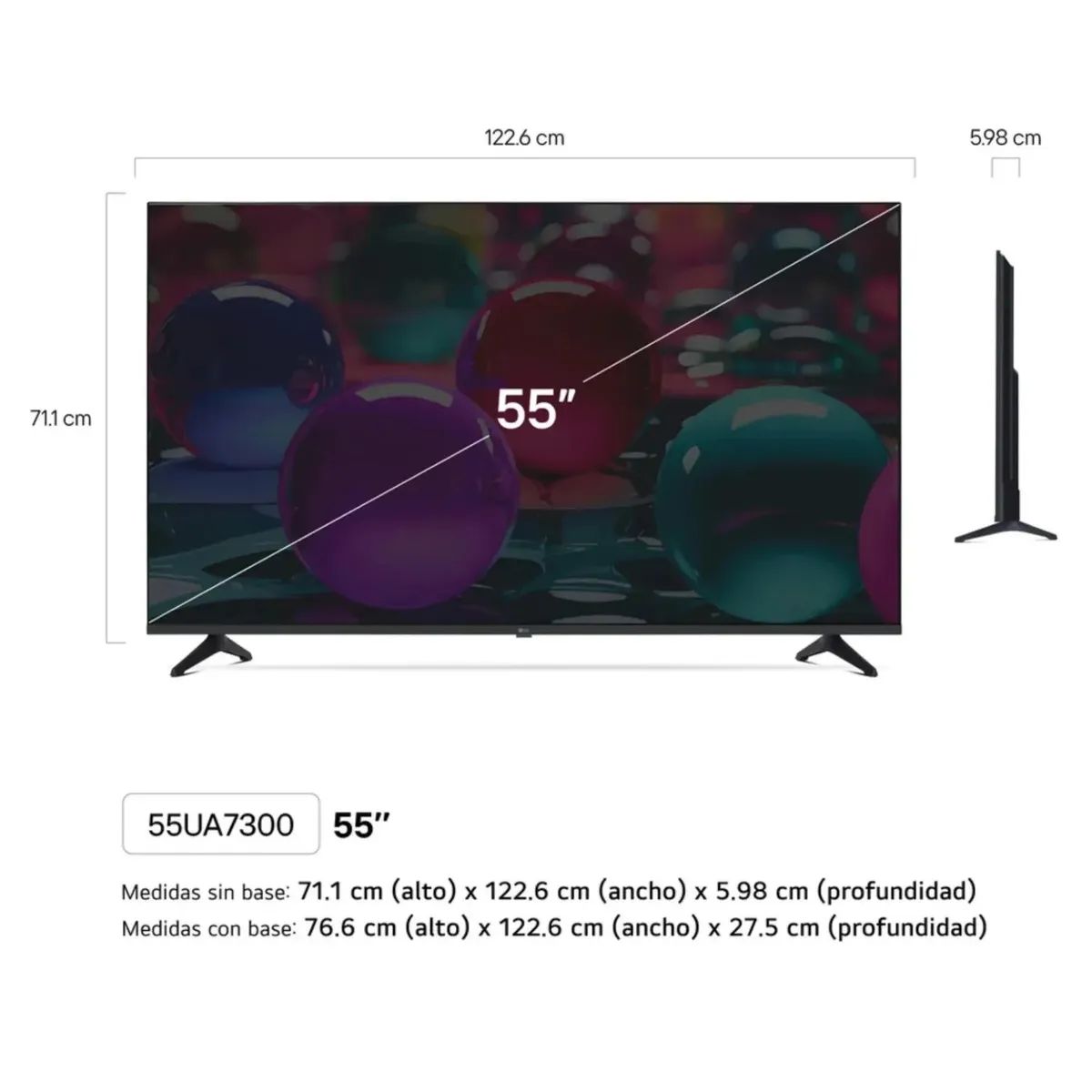 LG - Televisor LG LED 55 UHD 4K ThinQ AI 55UA7300PSB+ CONTROL MAGI