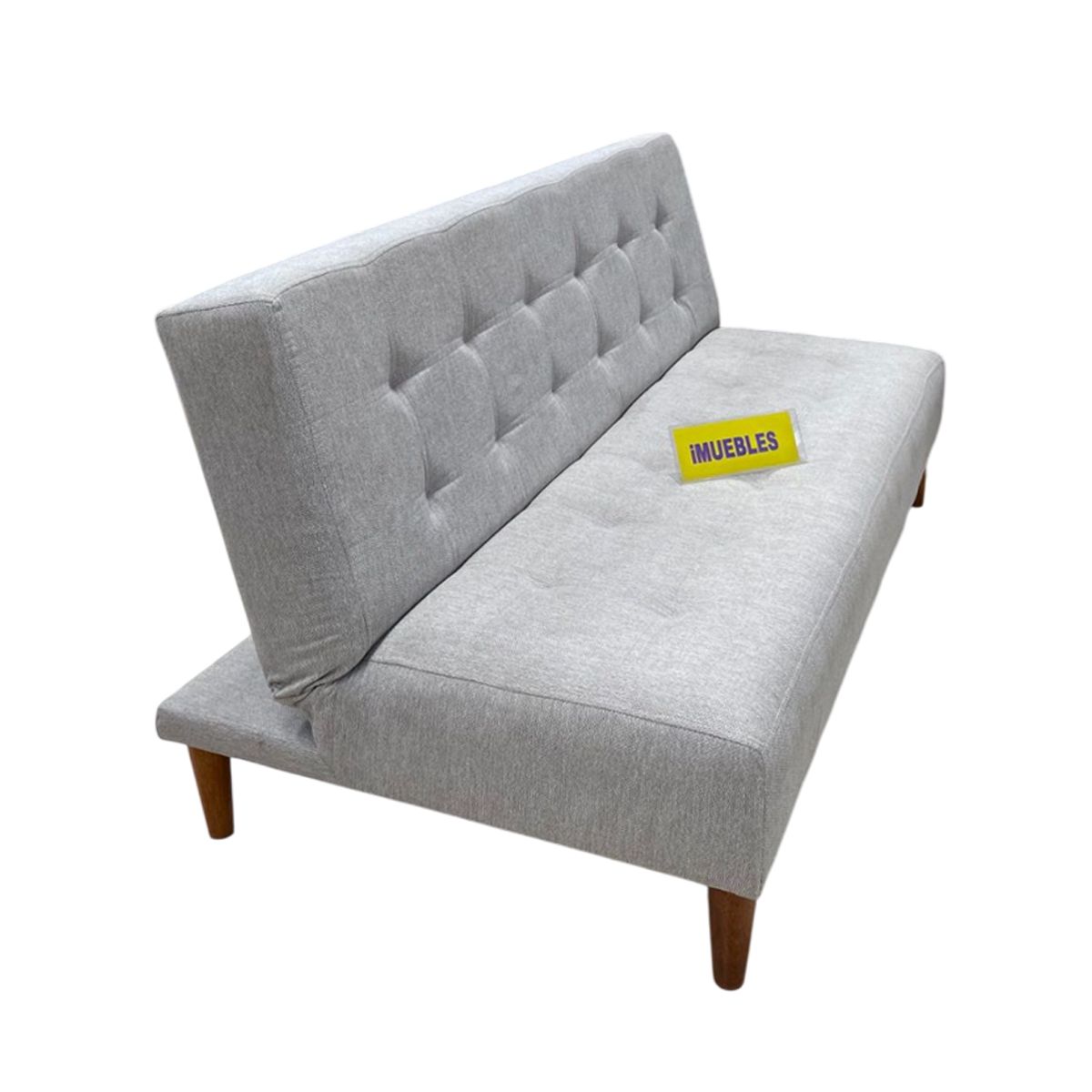 TEMEL - Sofá Cama Modelo Futón 1.50 m color Arena - TEMEL