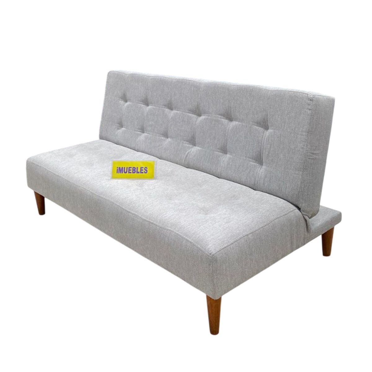 TEMEL - Sofá Cama Modelo Futón 1.50 m color Arena - TEMEL