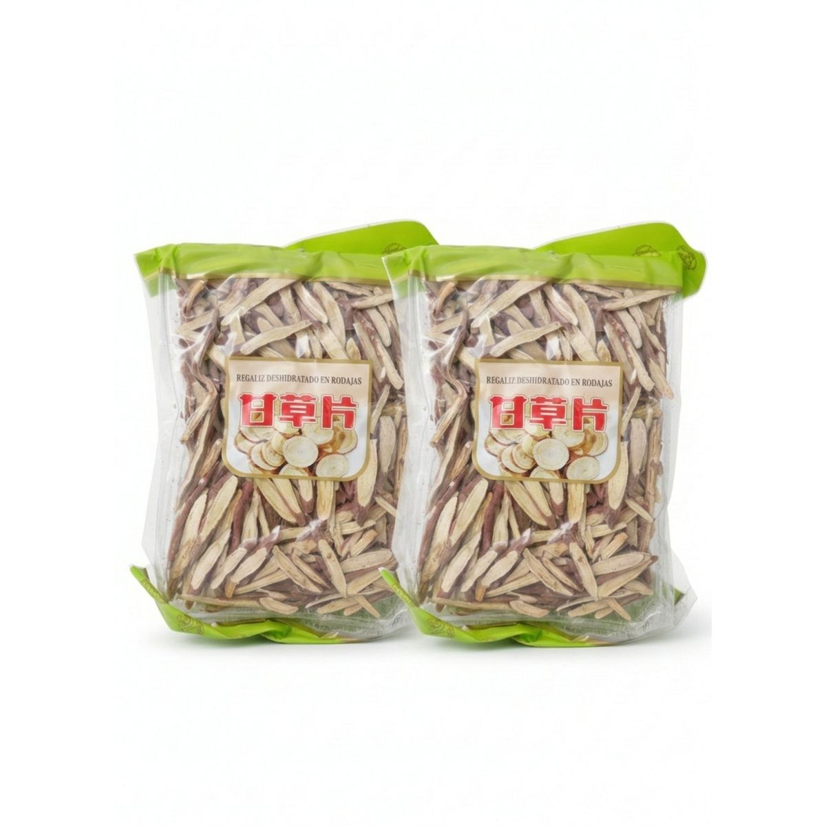 GENERICO - Pack 2 unidades Raíz De Regaliz Deshidratada En Rodajas Importada 200g
