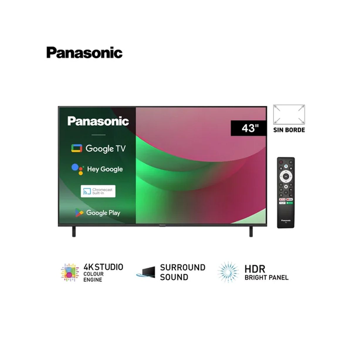 PANASONIC - Televisor Panasonic Google TV 43"  LED 4K UHD - TC-43NX700P