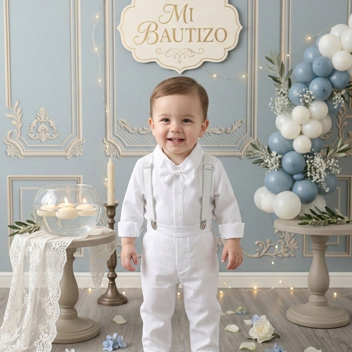 GENERICO - TRAJE TERNO DE NIÑO BEE PARA  BAUTIZO