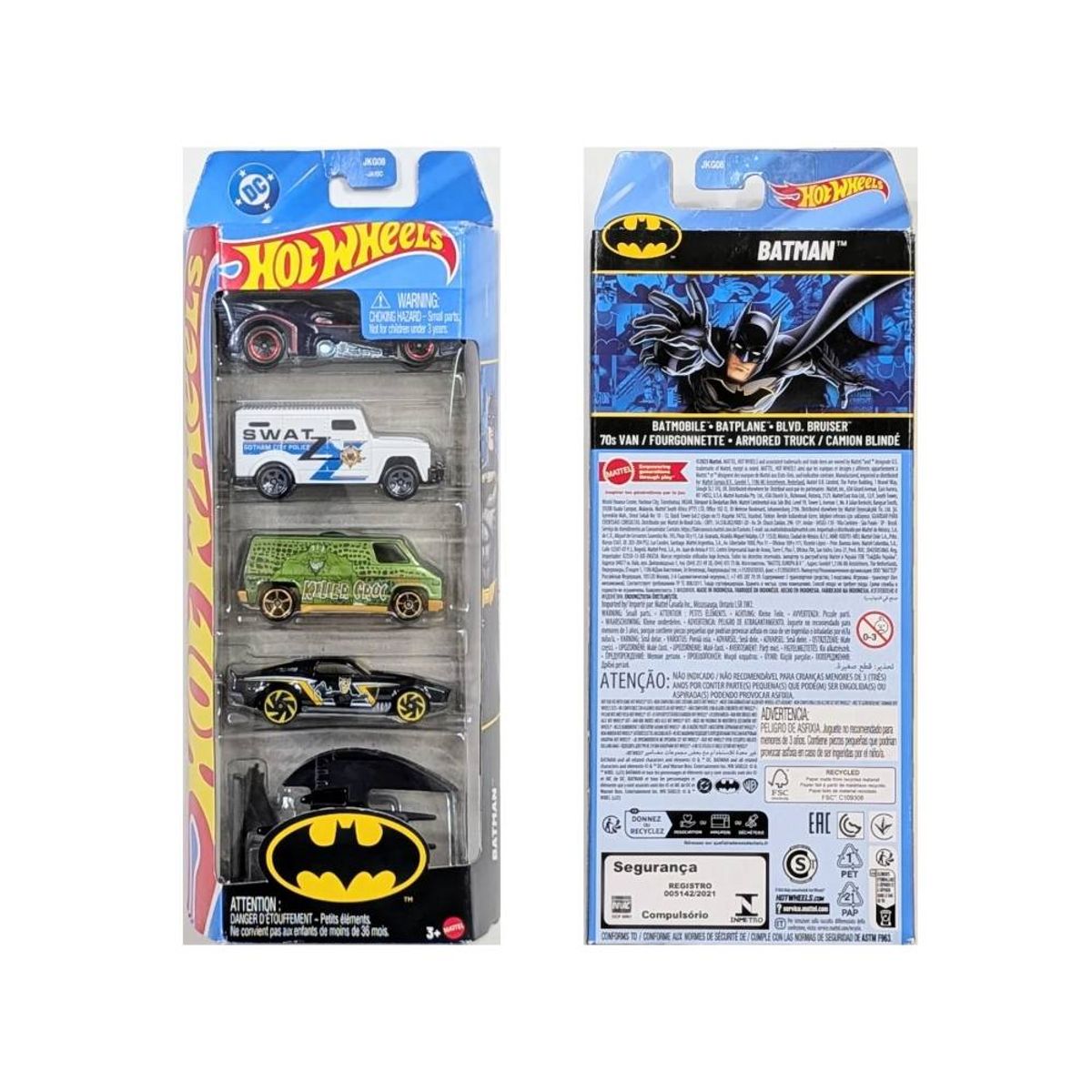 HOT WHEELS - Hot Wheels DC Comics Batman Pack 5-Batplane