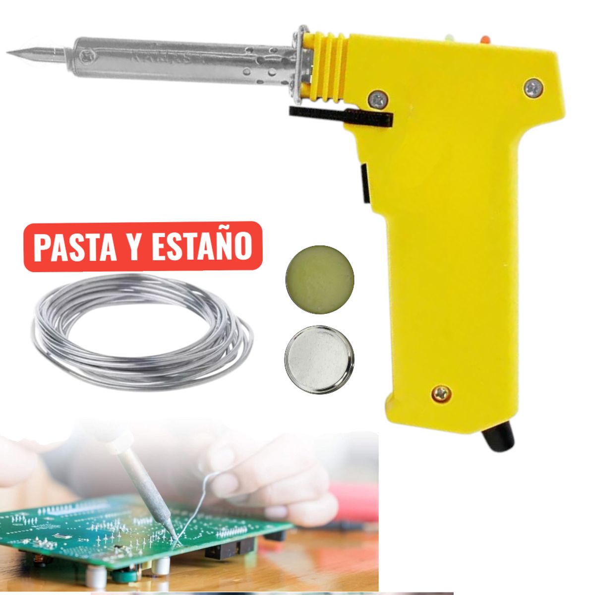 OEM - Set de Reparación Electrónica Cautín Pistola 80W y Accesorios