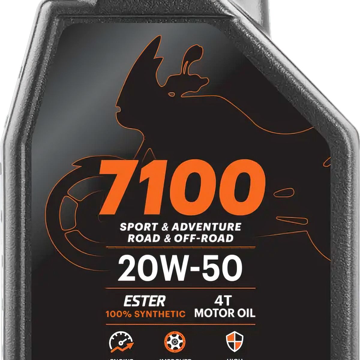 MOTUL - Aceite de Motor Motocicleta 4T 7100 Full Sintetico 20W-50 1LT